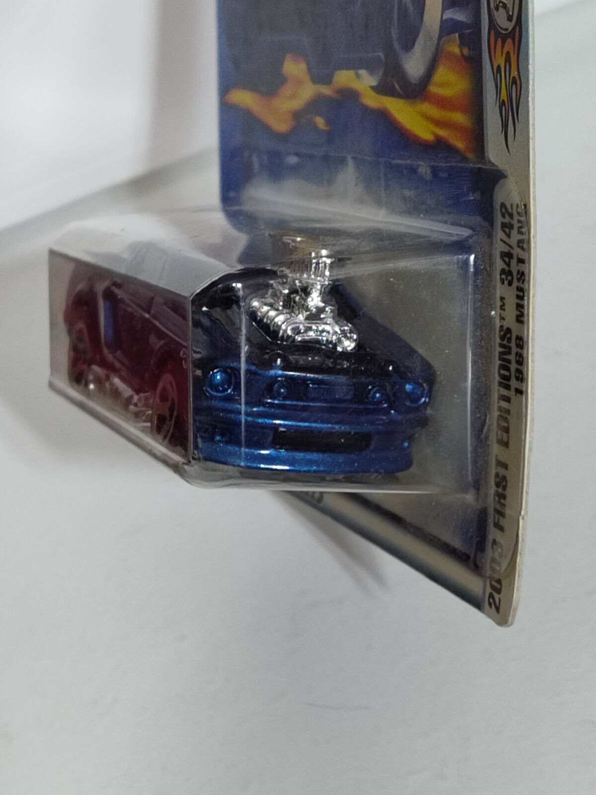 Hot Wheels 2003 First Edition #34 1968 Ford Mustang UPPER RH TAB BENT (Loc U)