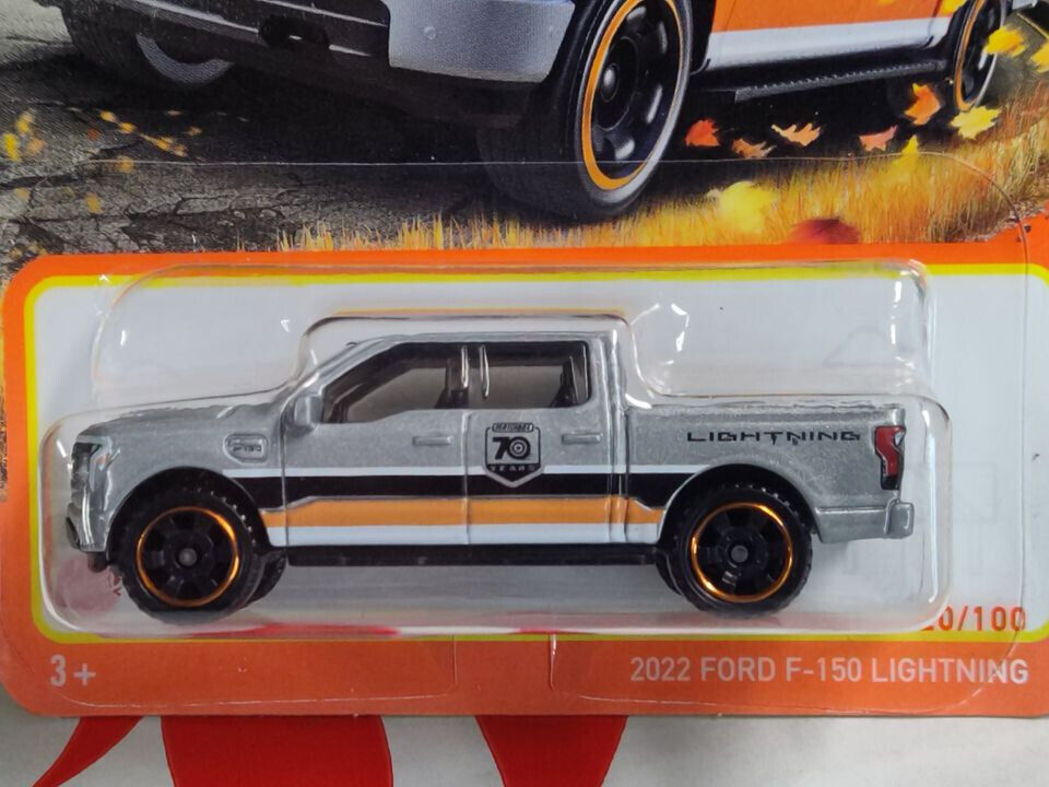 Matchbox #020 ML 70th Anni Series 2022 Ford F-150 Lightning CARD BENT/CREA(Lc A)