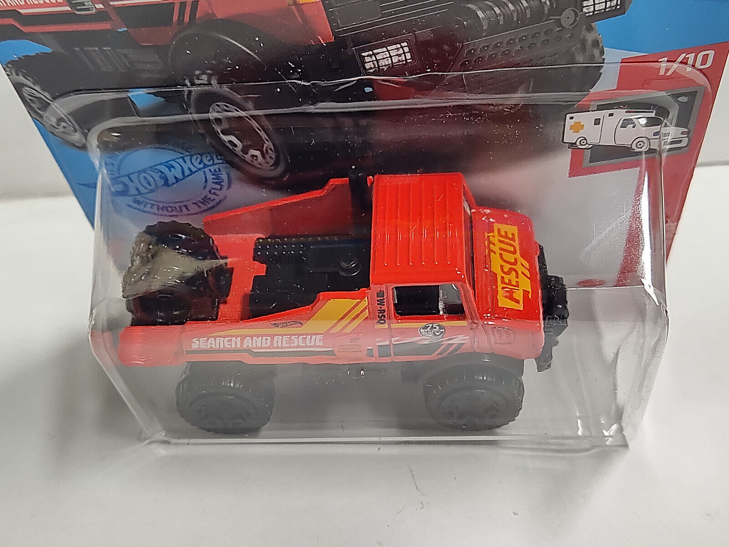 Hot Wheels #188 Mainline Rescue Series #1 Mercedes Benz Unimog 1300 Red