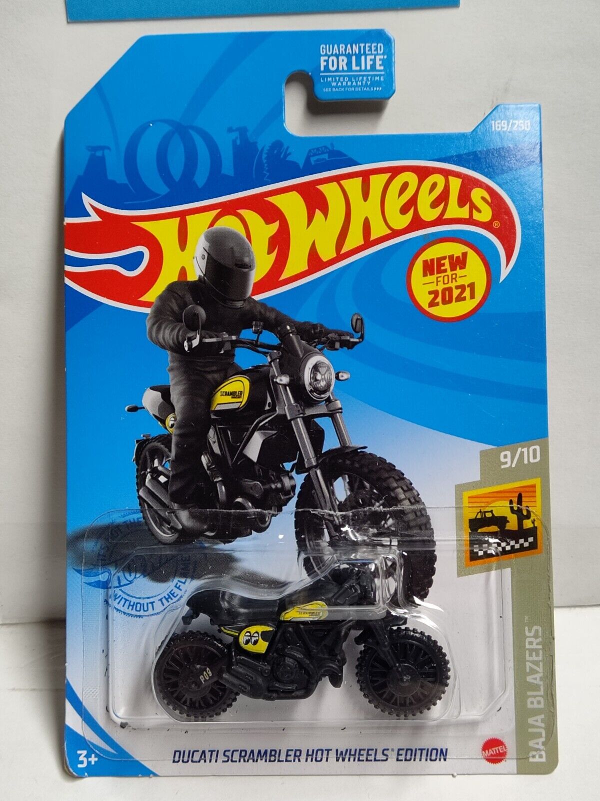 Hot Wheels #169 Mainline Baja Blazers Series #9 Ducati Scrambler MOONEYES