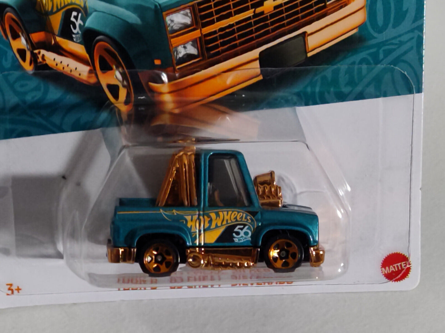 Hot Wheels #HVX00 Satin & Gold Series #1 Toon'D '83 chevy Silverado  (Loc Q)