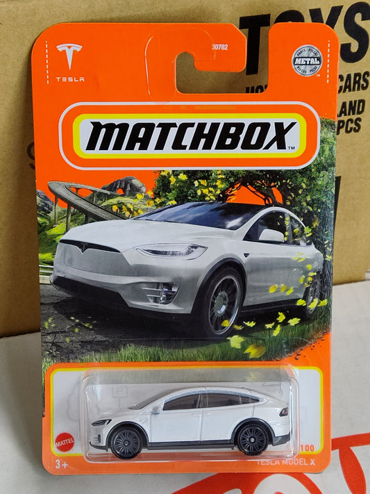 Matchbox #059 Tesla Model X CARD BENT UPWARDS  (Loc X)