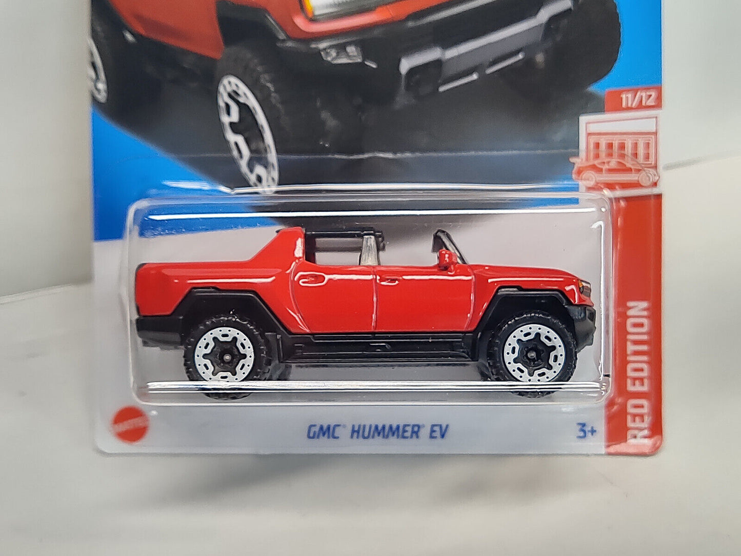 Hot Wheels #116 RED Edition Series #11 GMC Hummer EV PGHK CREASED(Box-G)