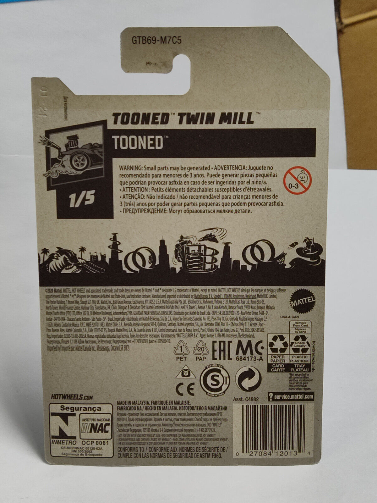 Hot Wheels #013 Mainline TOONED Series #1 Tooned Twin Mill