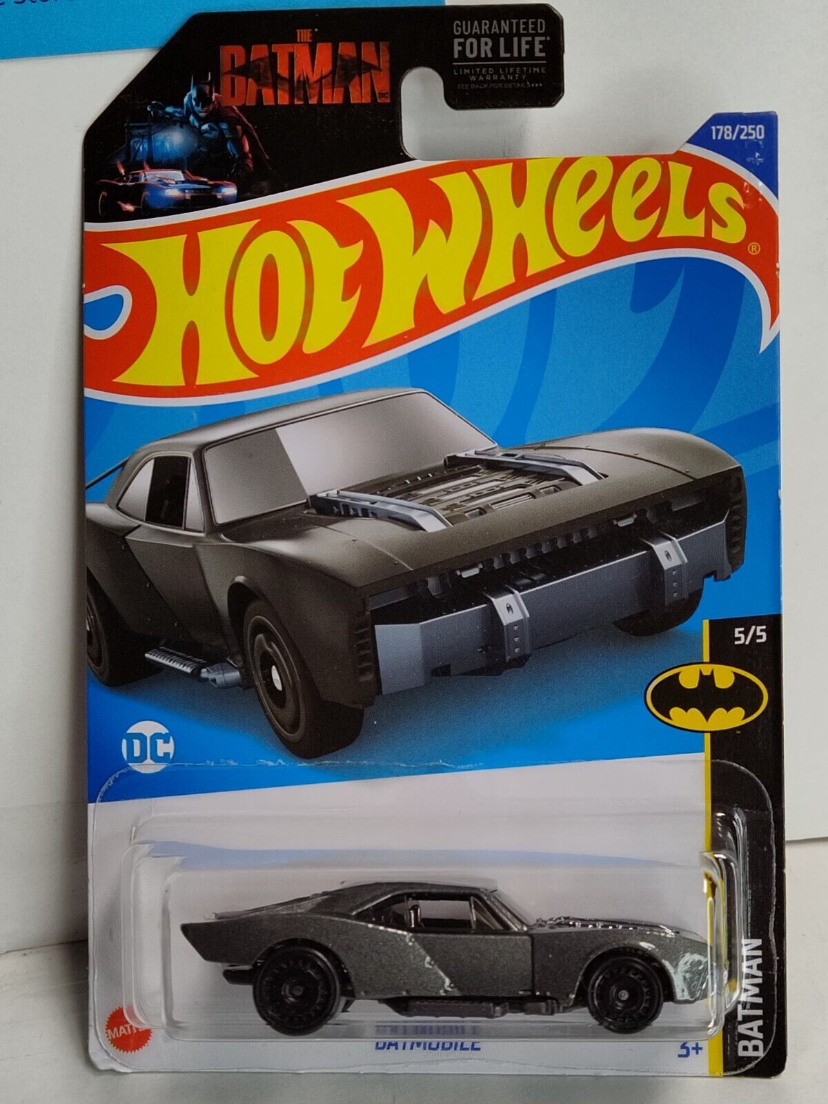 Hot Wheels #178 Mainline Batman Series #5 Batmobile DARK SILVER