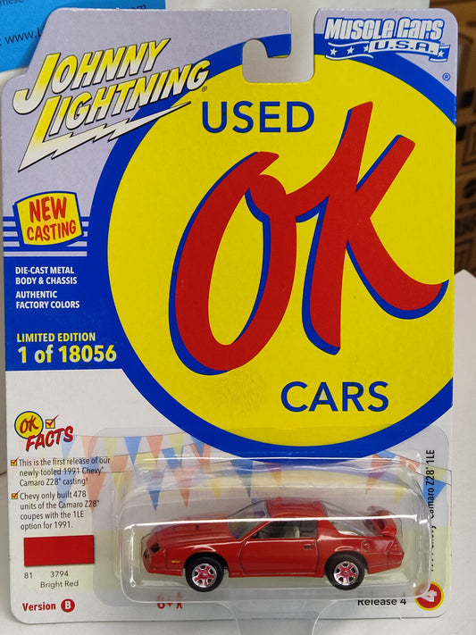 Johnny Lightning OK Used Cars Series 1991 Chevy Camaro Z28 1LE