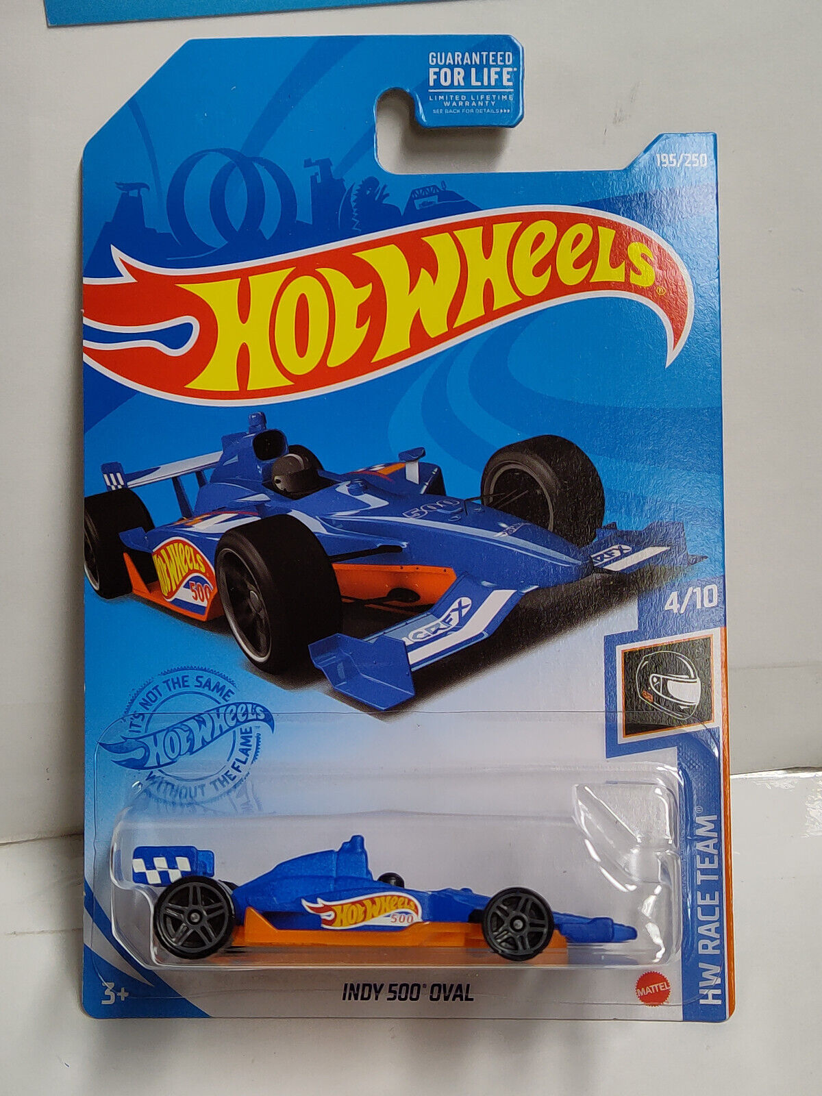 Hot Wheels #195 Mainline Race Team Series #4 Indy 500 Oval Blue Top