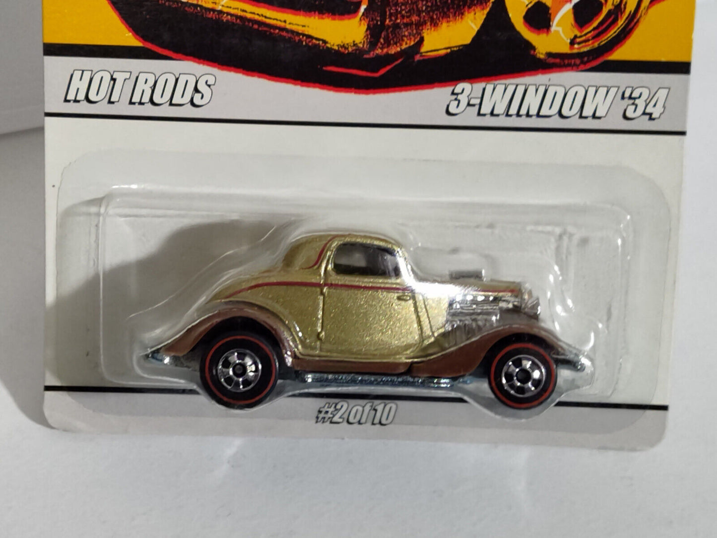 Hot Wheels #M1570 Since '68 Series #2  3-Window '34  PRICE STCKR ON CARD (Loc U