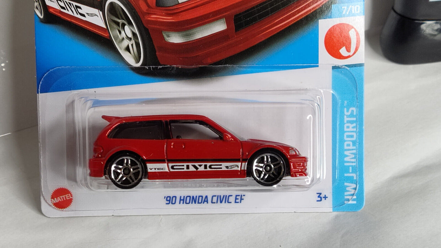 Hot Wheels #096 J-Imports Series #7 '90 Honda Civic EF  (Wall 2)