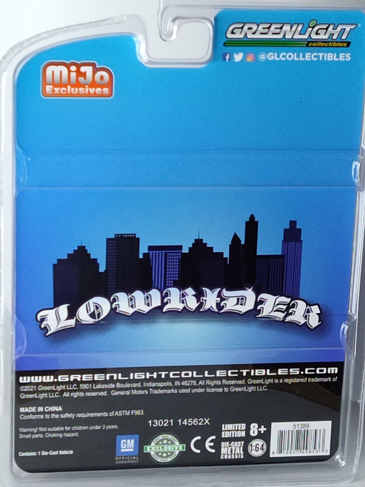 GreenLight MiJo Exclusives Lowrider Series 1986 Chevy Caprice  1:64 Scale