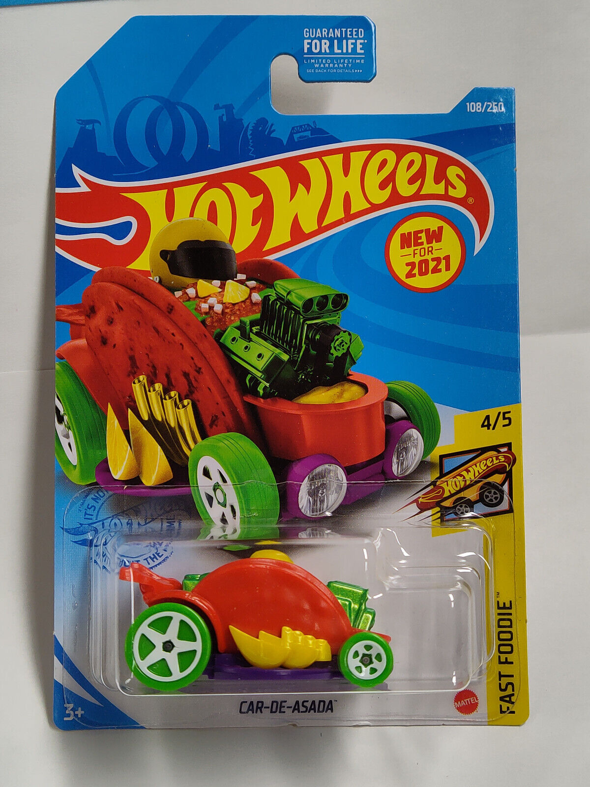 Hot Wheels #108 Mainline Fast Foodie Series #4 Car-De-Asada