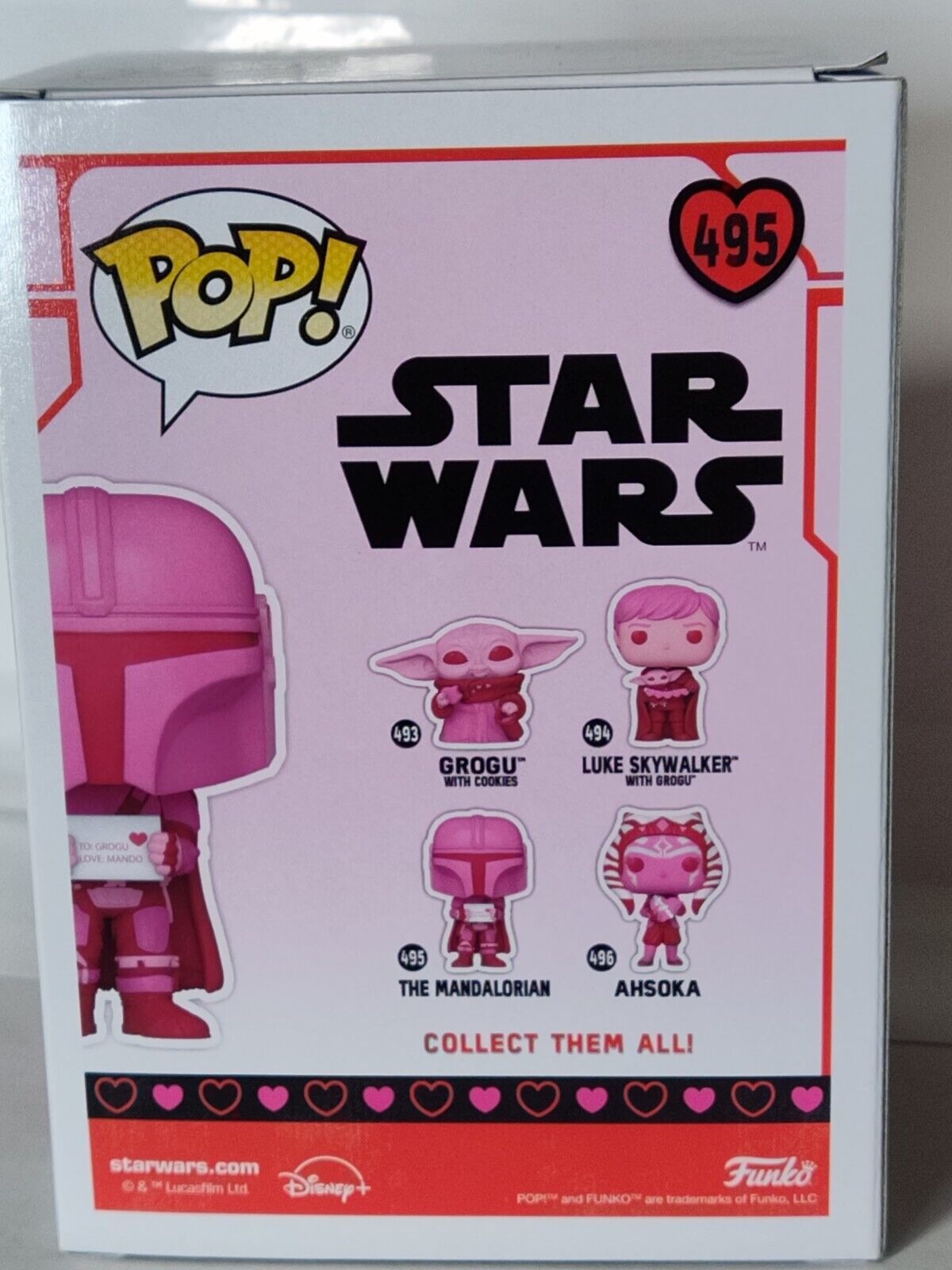 Funko Pop Valentine Edition Star Wars #495  The Mandalorian