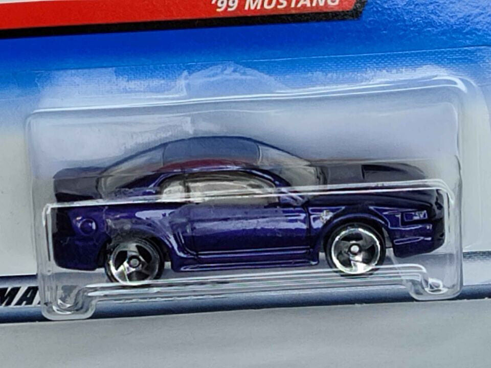 Hot Wheels 1999 First Editions #2 '99 Mustang 3 Spoke GLUE RESIDUE ONBlister(LcM