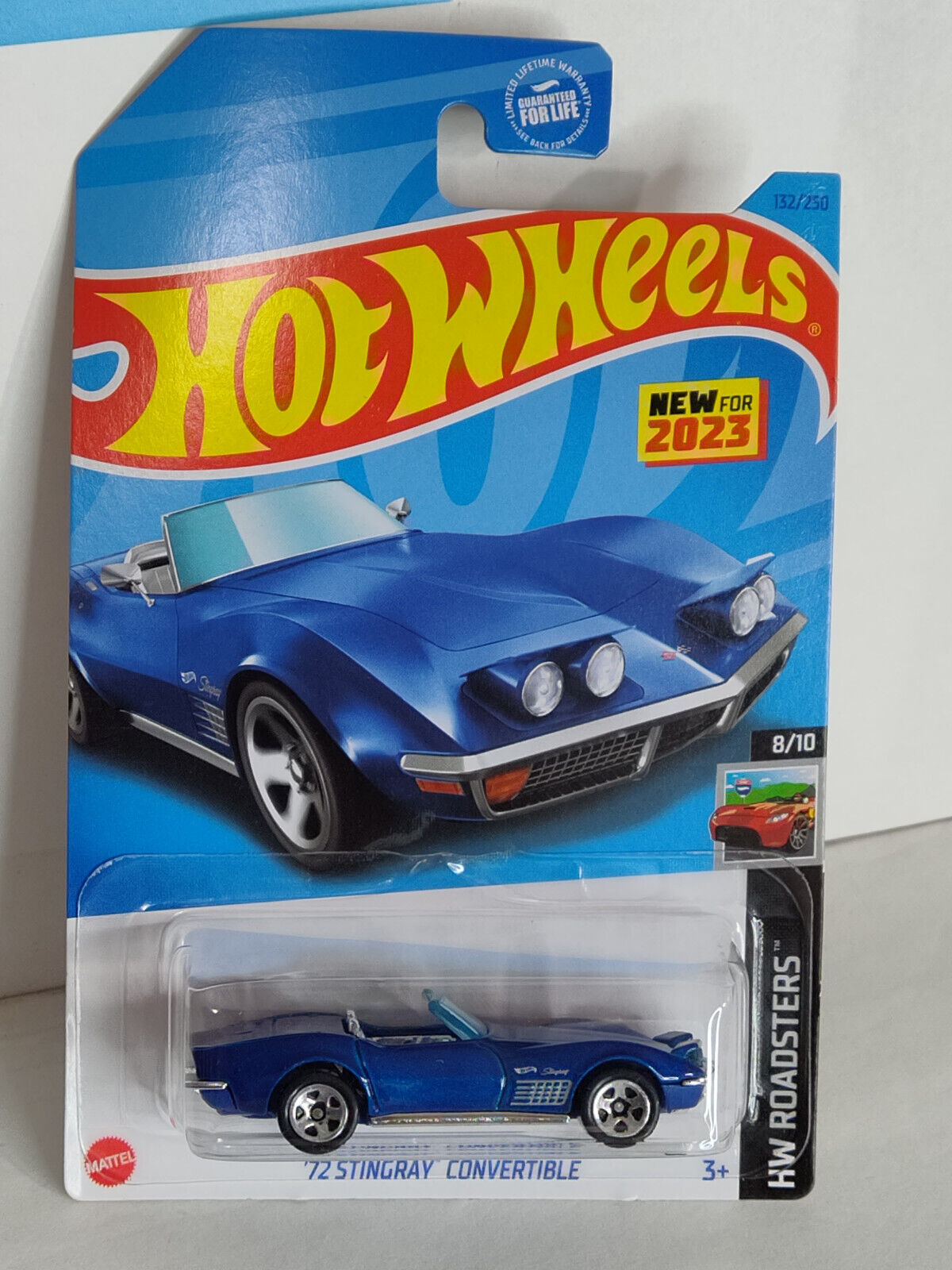 Hot Wheels #132 ML Roadsters Series #8 '72 Stingray Convertible (Box C)