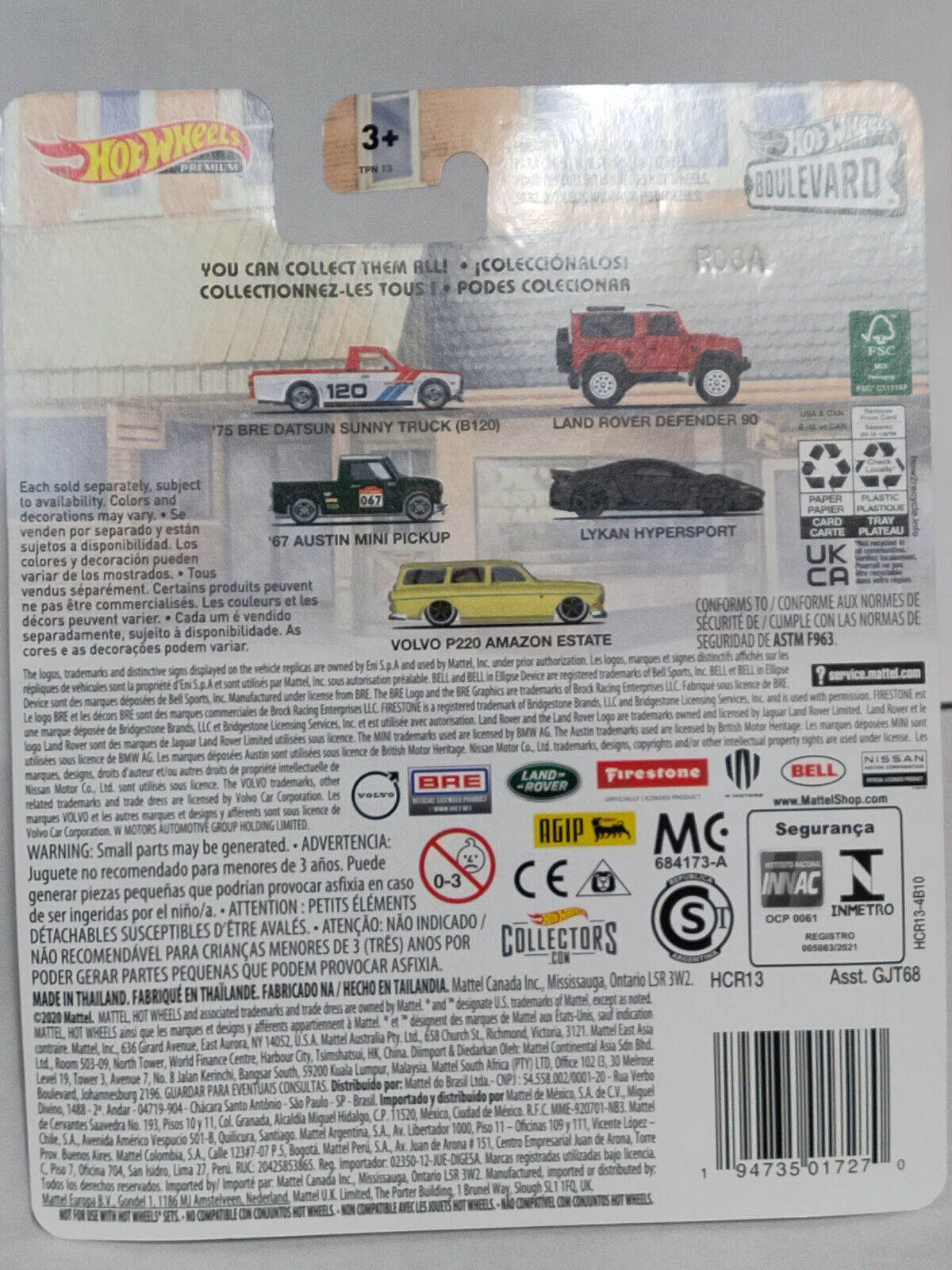 Hot Wheels HCR13 Boulevard Series #50 Volvo P220 Amazon Estate (Box 29)