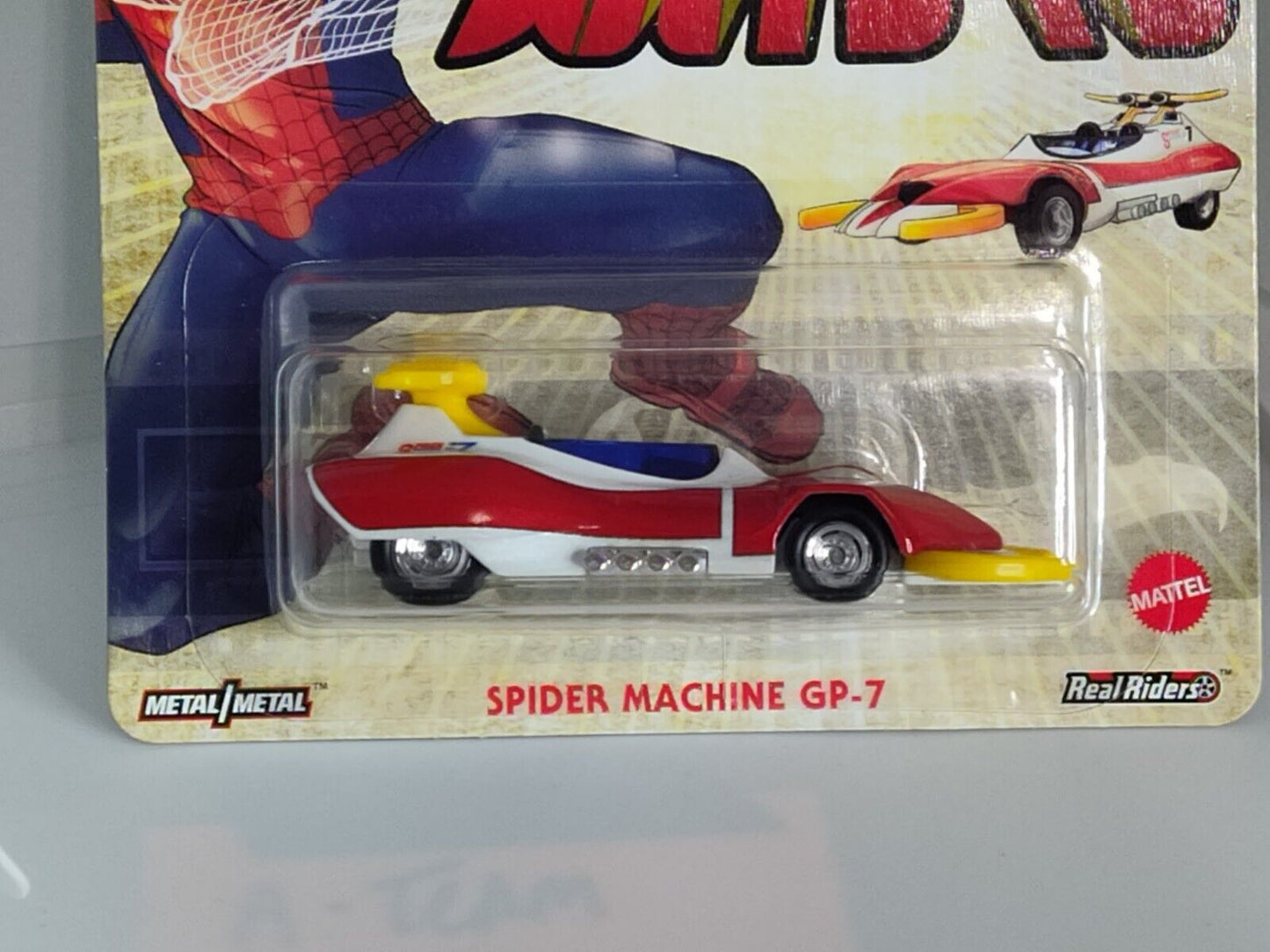 Hot Wheels GRL76  Marvel Series Pop Culture Spider Machine GP-7 (Loc 40)