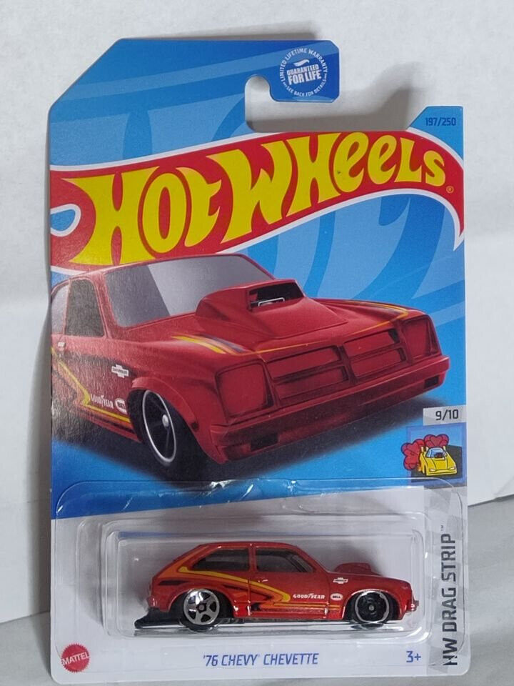 Hot Wheels #197 Drag Strip Series #9 '76 Chevy Chevette CARD BENT ON SIDE(Loc R)