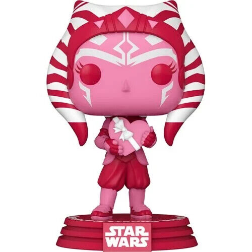 Funko Pop Valentine Edition Star Wars #496  Ahsoka Bent corner