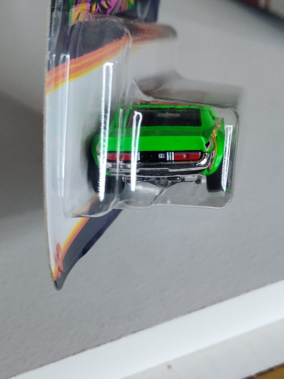 Hot Wheels #HRW67 Neon Speeders Series #1 '70 Toyota Celica BOTTOM EDGE BENT