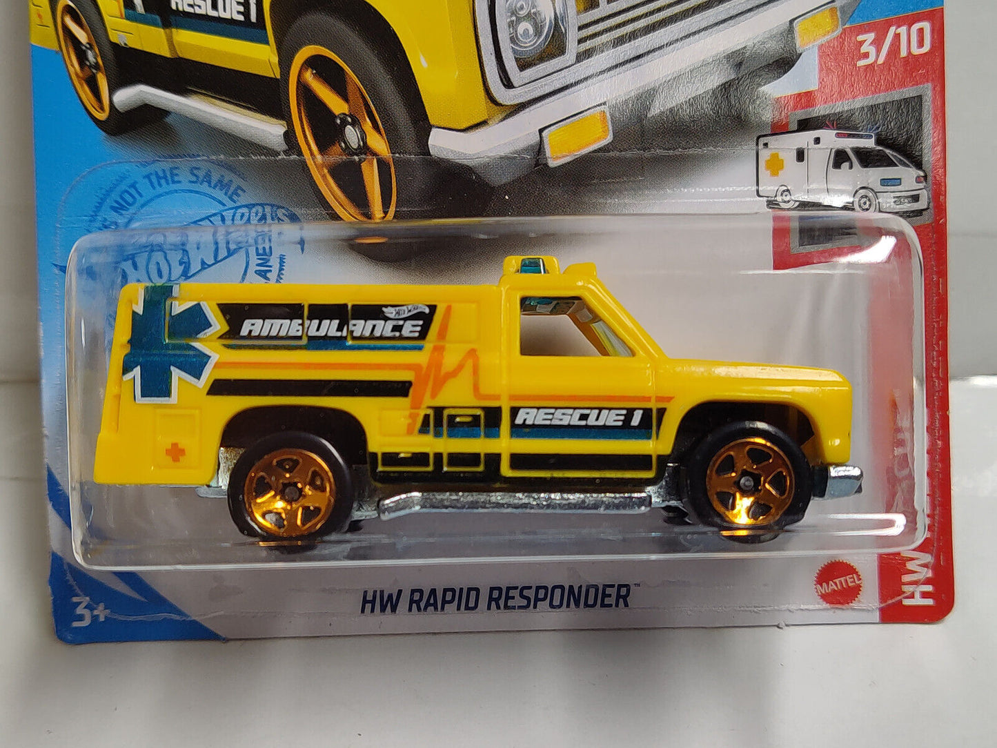 Hot Wheels #206 Mainline Rescue Series #3 Rescue Ranger Cracked Blisters