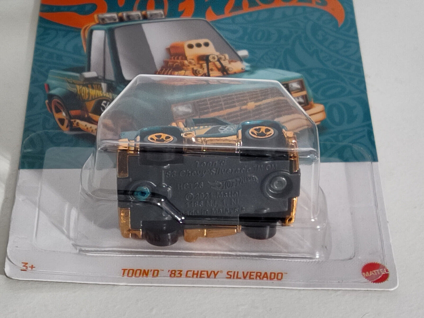 Hot Wheels #HVX00 Satin & Gold Series #1 Toon'D '83 chevy Silverado  (Loc Q)