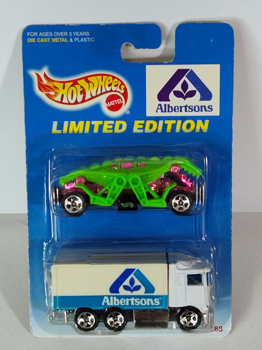 Hot Wheels #18188 Albertsons 2 Pak Hyway Hauler RUFFLED EDGES(Loc U)