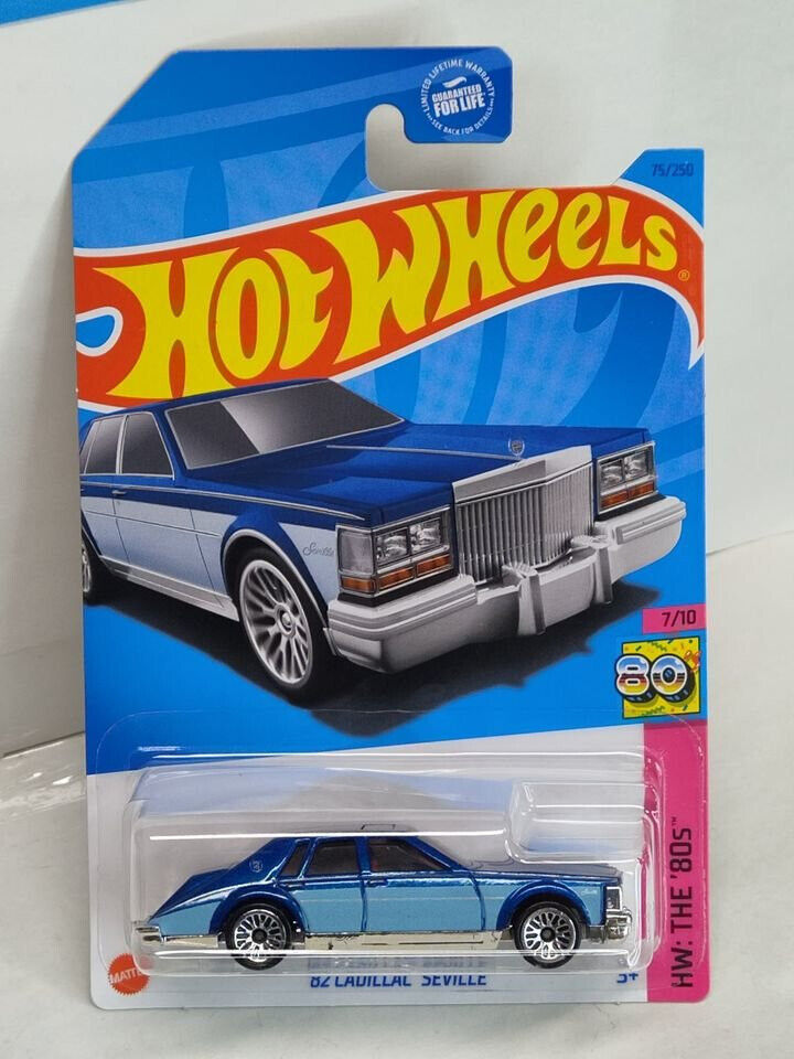 Hot Wheels #075 ML The 80's Series #7 '82 Cadillac Seville (Blue) PGHK CRE(Lc A)