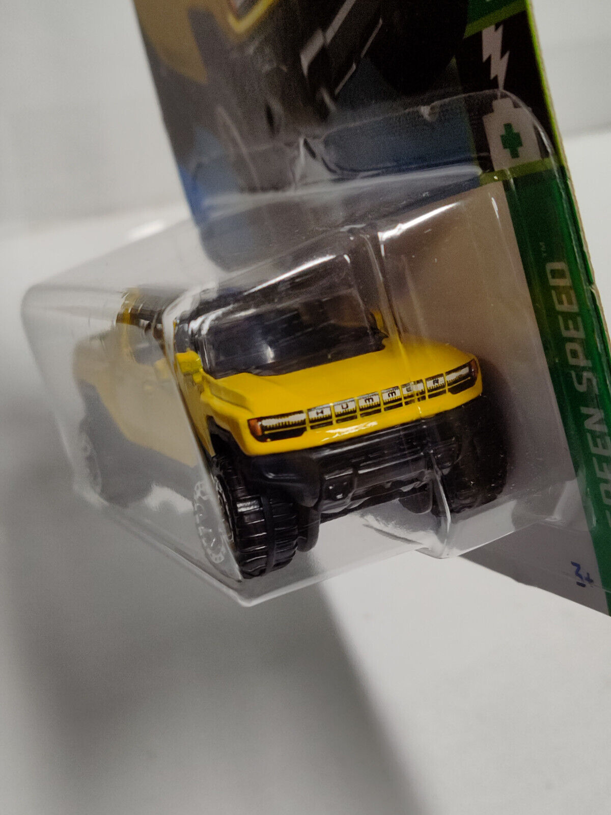 Hot Wheels #130 Mainline Green speed Series GMC Hummer EV Yellow