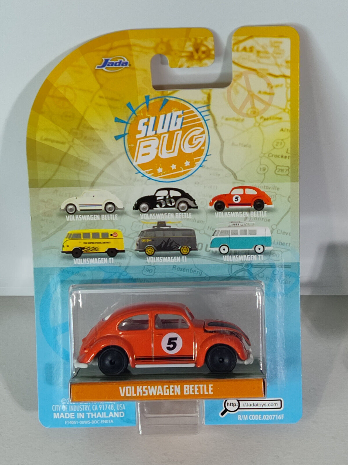 JADA Majorette Slug Bug/ Punch Buggies Series Volkswagen Beetle STKR GLUE RESIDU