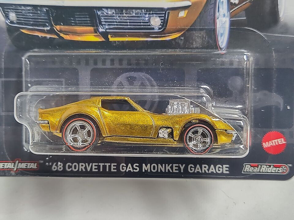 Hot Wheels FLD15 Pop Culture Premium Gas Monkey Garage '68 Corvette  (Box M1)