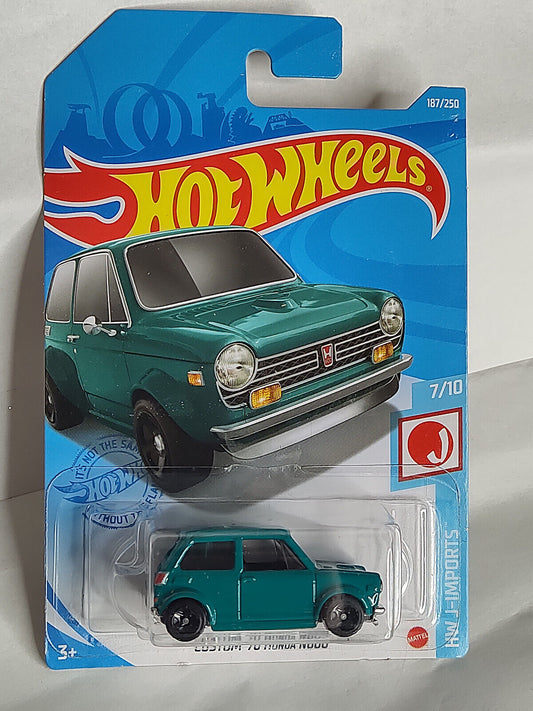 Hot Wheels #187 ML J-Imports Series Custom '70 Honda N600 CARD CREASED/BENT