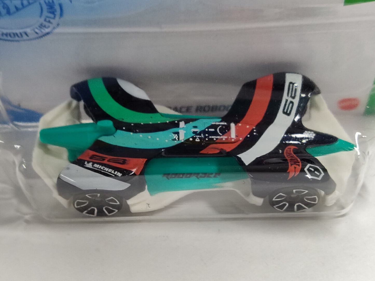 Hot Wheels #152 Mainline Green Speed Series #2 Roborace Robocar Black Top