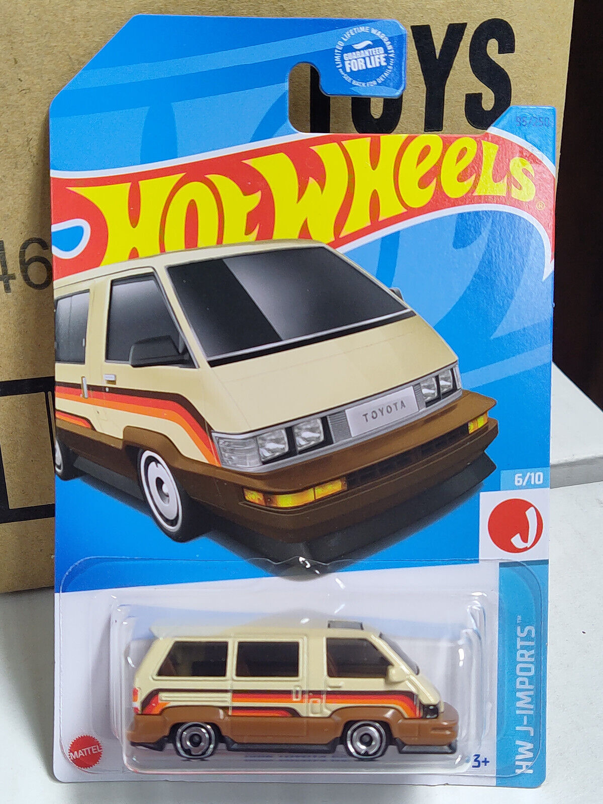 Hot Wheels #095 J-Imports Series #6 1986 Toyota Van Brown/Tan (Loc-A/Wall 2)