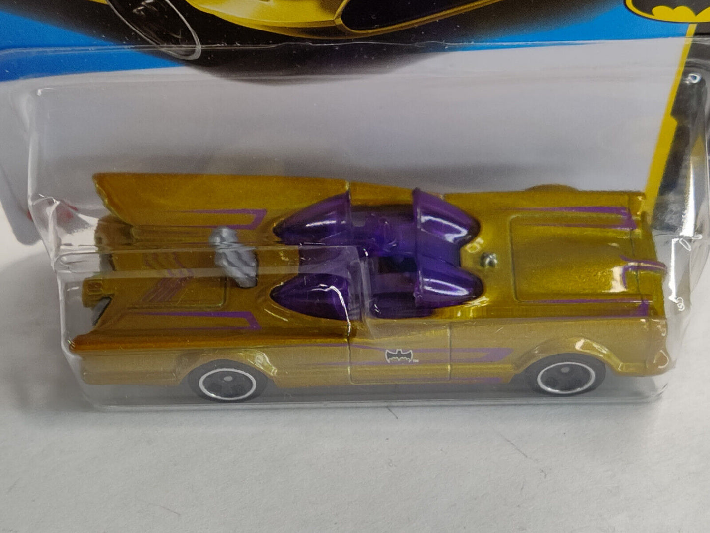 Hot Wheels #131 Batman Series #4 TV Series Batmobile (Gold )RH TIP BENT (Loc M)