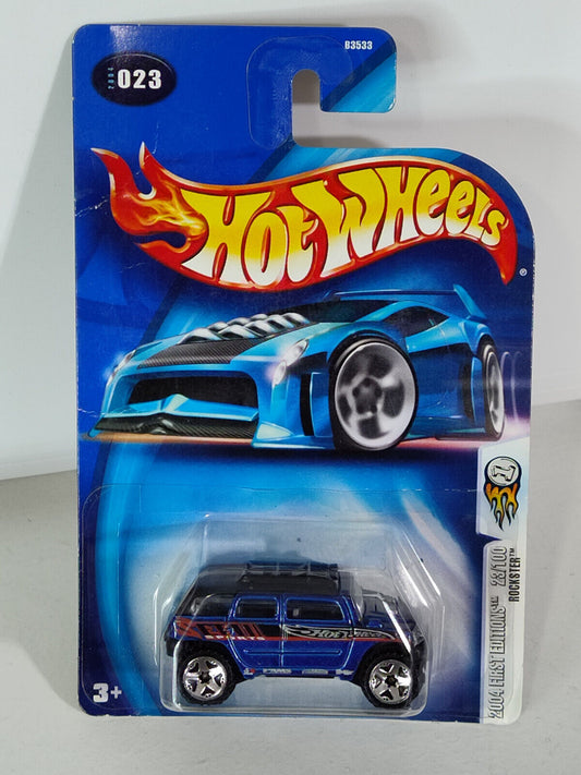 Hot Wheels 2004 First Edition #23 Rockster  BAD CARD  (Loc U)