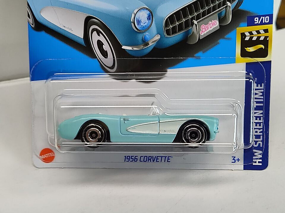 Hot Wheels #183 Screen Time Series #9 BARBIE The Movie 1956 Corvette (Loc Q))