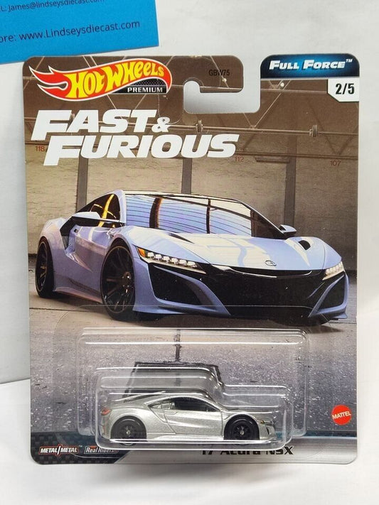 Hot Wheels GJR75 Fast and Furious Series #2 '17 Acura NSX (Box-22)