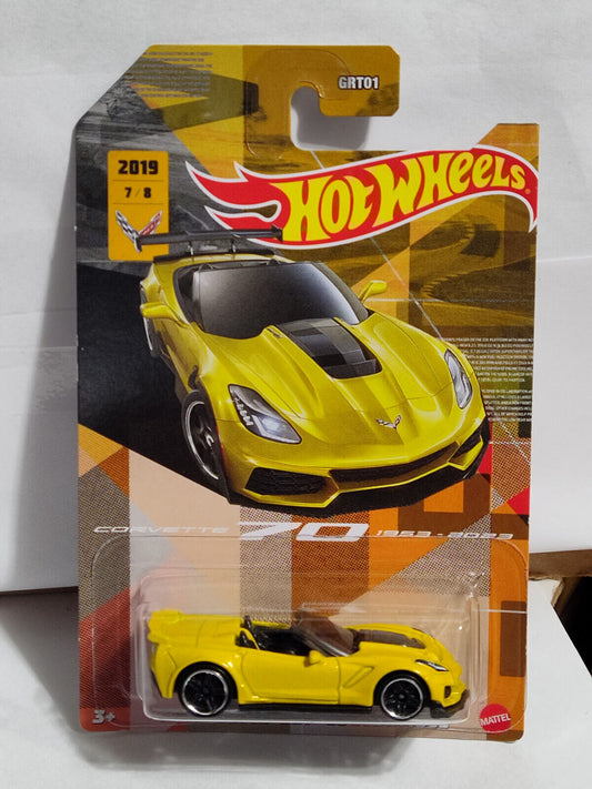 Hot Wheels #HLH56 Corvette Series #7 '19 Corvette ZR1 Convertible (Box E)