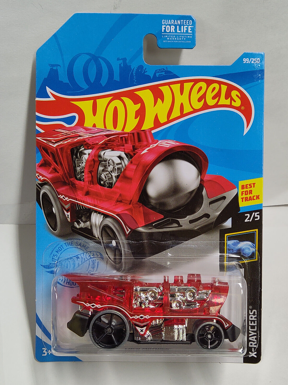 Hot Wheels #099 Mainline X-Raycers Series #2 Loco Motorin BLISTER CRACKED SIDES