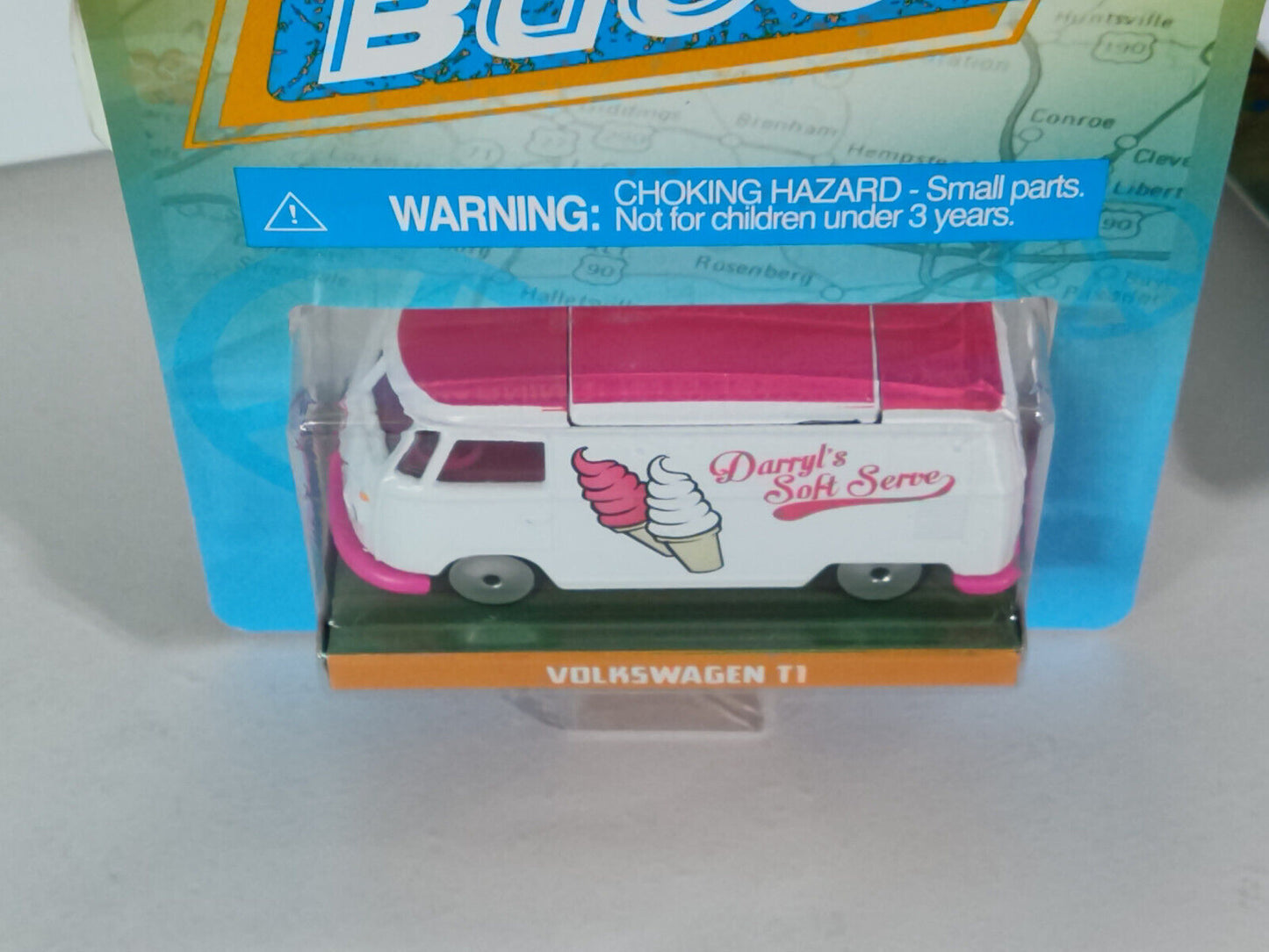 JADA Majorette Slug Bug/ Punch Buggies Series Volkswagen T1 Bus STKR GLUE RESIDU