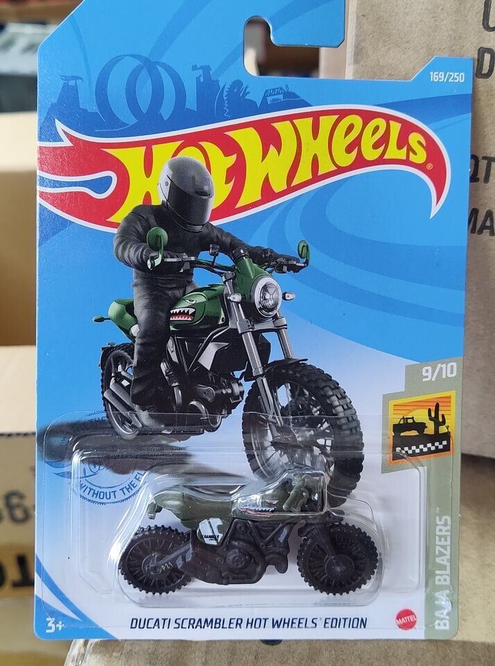 Hot Wheels #169 Mainline Baja Blazers Series #9 Ducati Scrambler SHARKBITE