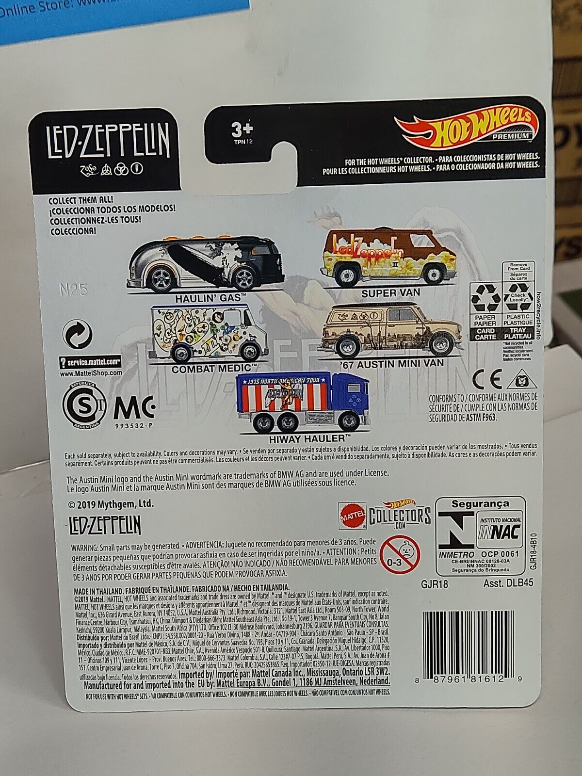 Hot Wheels GJR18 Led Zeppelin Series #5 Hiway Hauler  (Box 25)