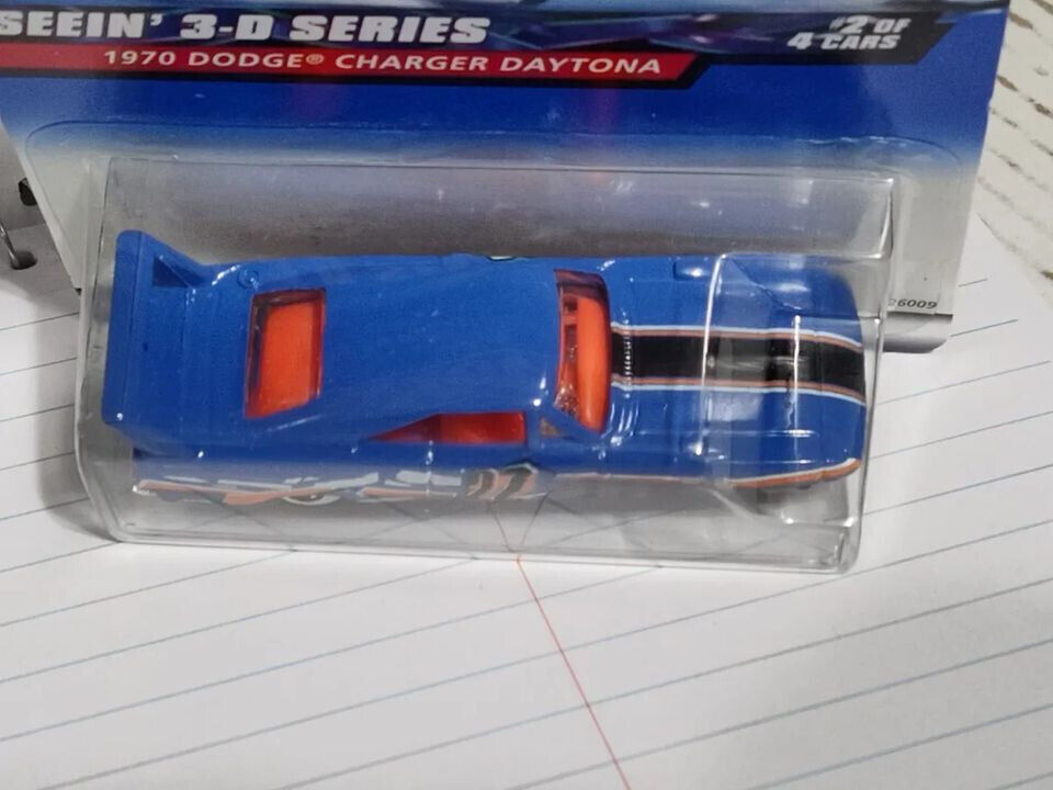 Hot Wheels 2000 #010 Seein 3-D Series #2 1970 Dodge Charger Daytona (Loc J)