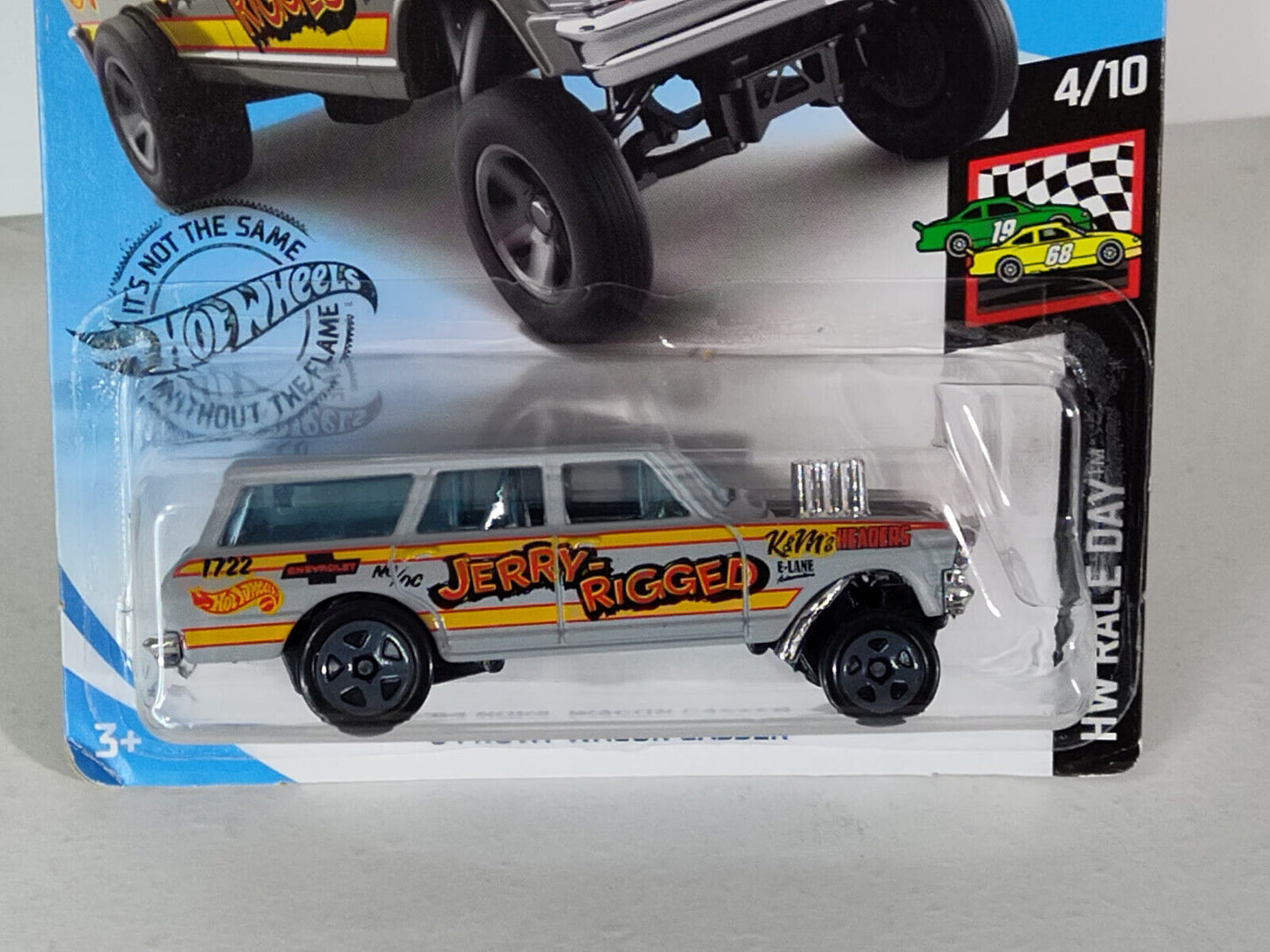 Hot Wheels #198 Race Day Series #4 '64 Nova Wagon Gasser BLISTER WRINKLED (Loc U