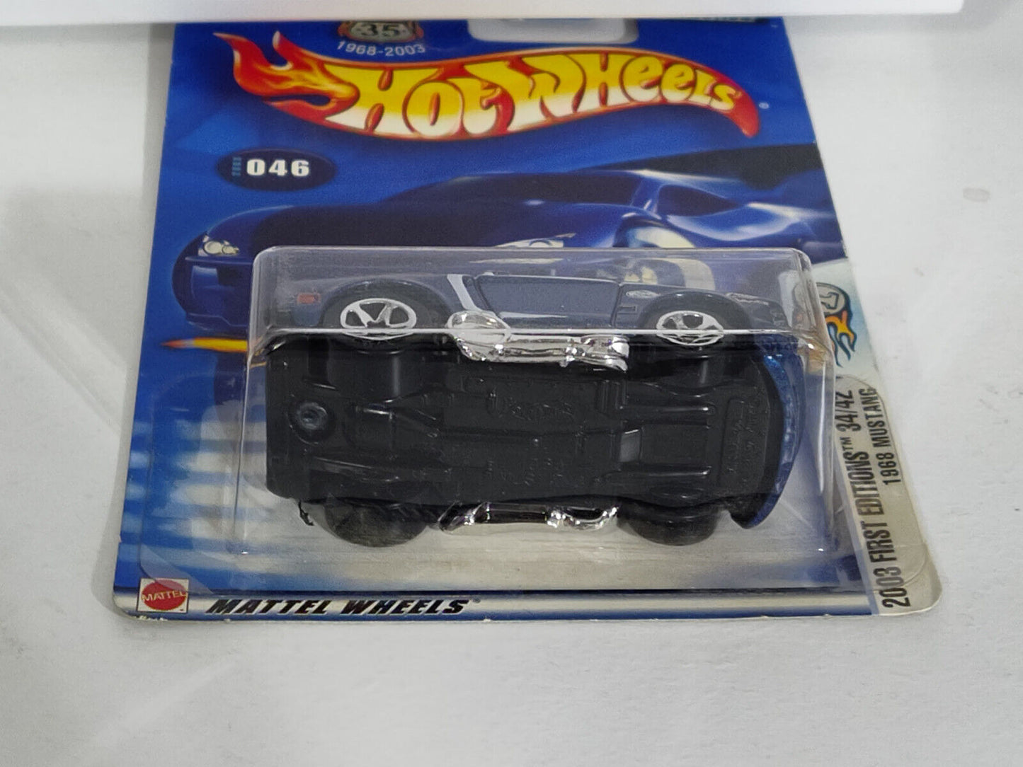 Hot Wheels 2003 First Edition #34 1968 Ford Mustang UPPER RH TAB BENT (Loc U)