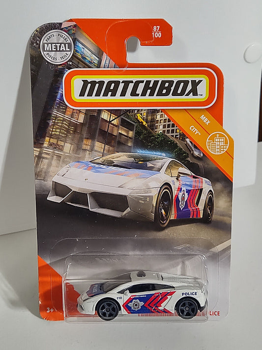 Matchbox #087 Lamborghini Gallardo Police  (Loc U)