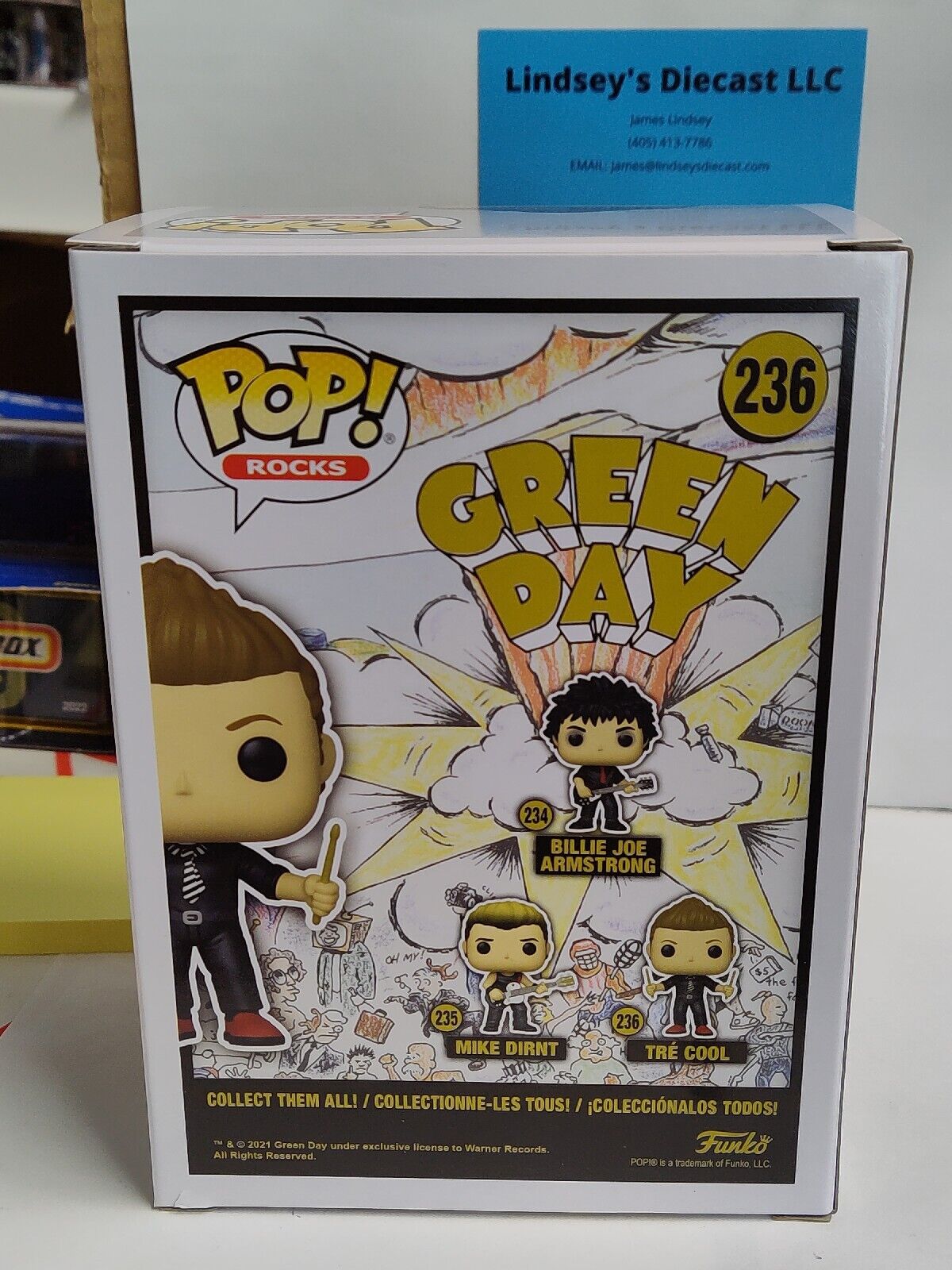 Funko POP Rocks GREEN DAY  #236  Tre Cool