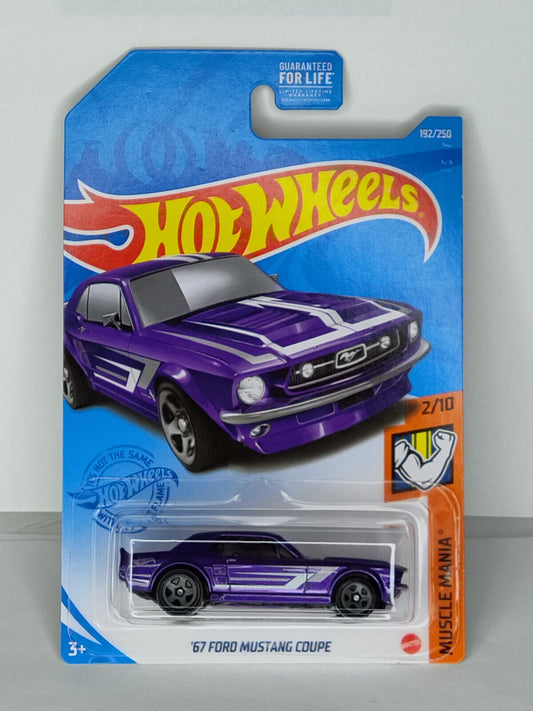 Hot Wheels #192 ML Muscle Mania Series '67 Ford Mustang Coupe  PGHK CREAS(Loc B)