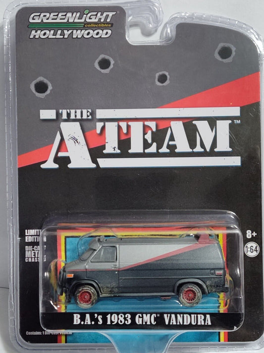 GreenLight A Team Series B.A.'s 1983 GMC Vandura (Weathered Version)  1:64 Scale