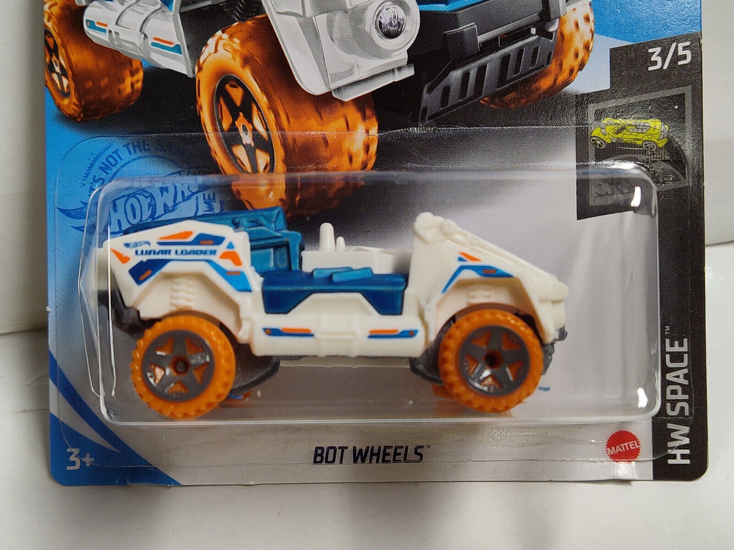 Hot Wheels #173 Mainline Space Series #3 Bot Wheels White